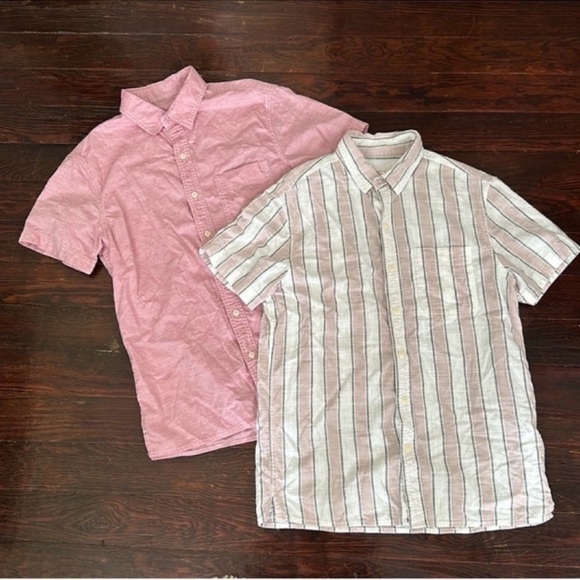 American Eagle Outfitters Other - BUNDLE (2) Men’s American Eagle Lightweight Button Down Short Sleeve Shirts